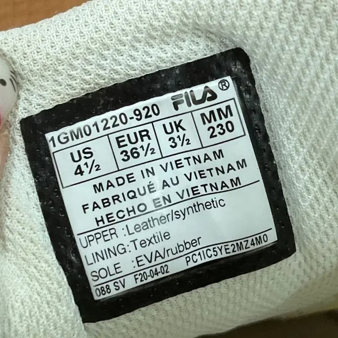 필라 휠라자마 스니커즈 운동화 230 G05957 상품이미지5