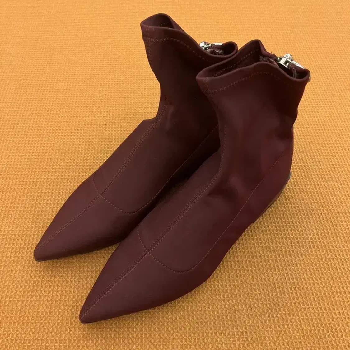 자라 ZARA 버건디 삭스 부츠 250 G06443 상품이미지1