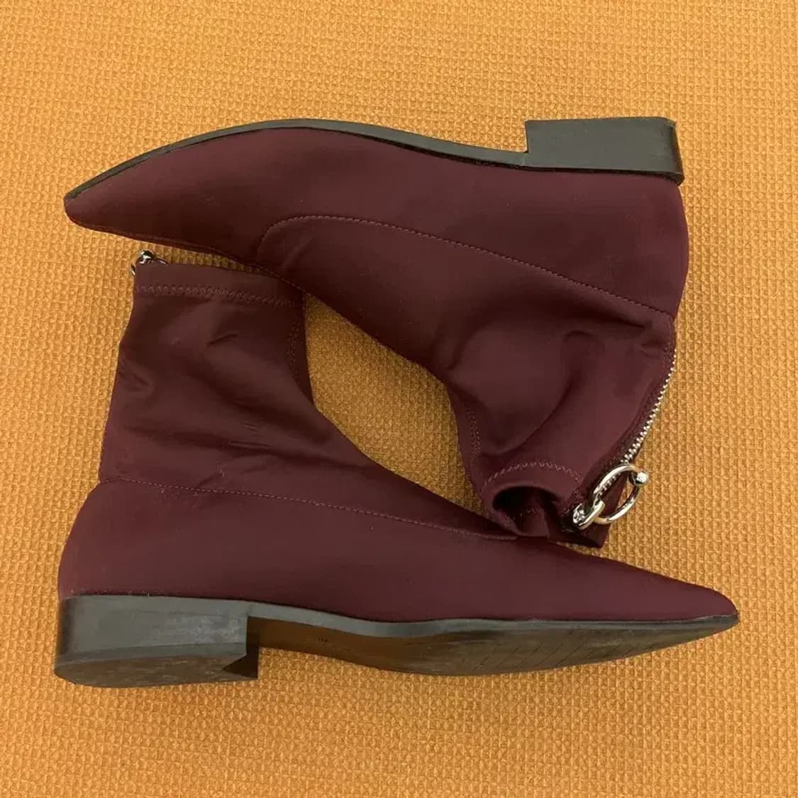 자라 ZARA 버건디 삭스 부츠 250 G06443 상품이미지3