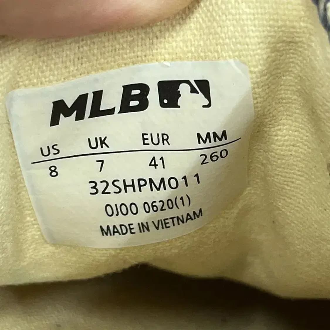 MLB 플레이볼 모노 데님 뉴욕양키스 스니커즈 운동화 260 G06619 상품이미지5