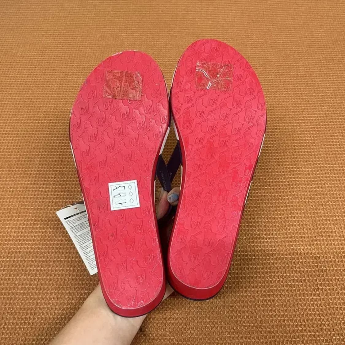 폴로 랄프로렌 플립플랍 웨지 쪼리 슬리퍼 250 G06884 상품이미지4