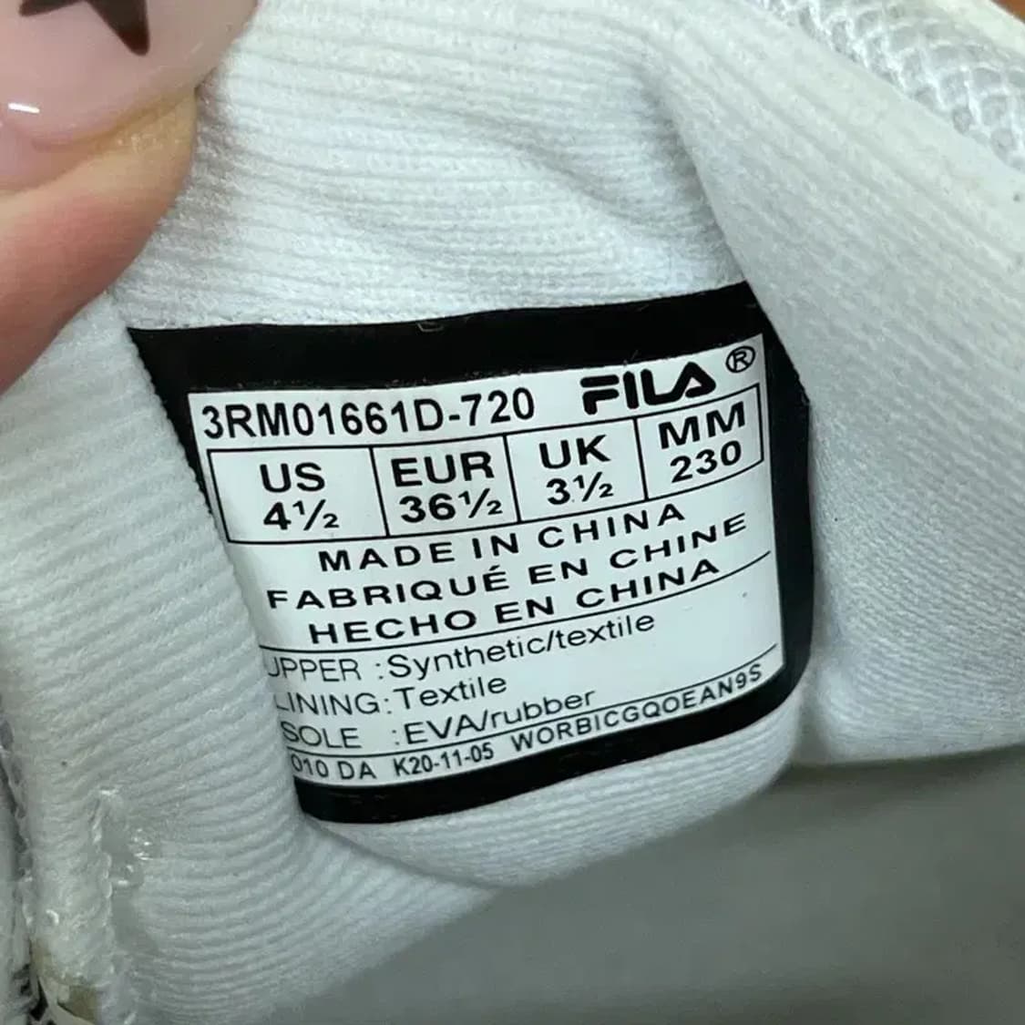 필라 벨로체 스니커즈 운동화 230 G07996 상품이미지5