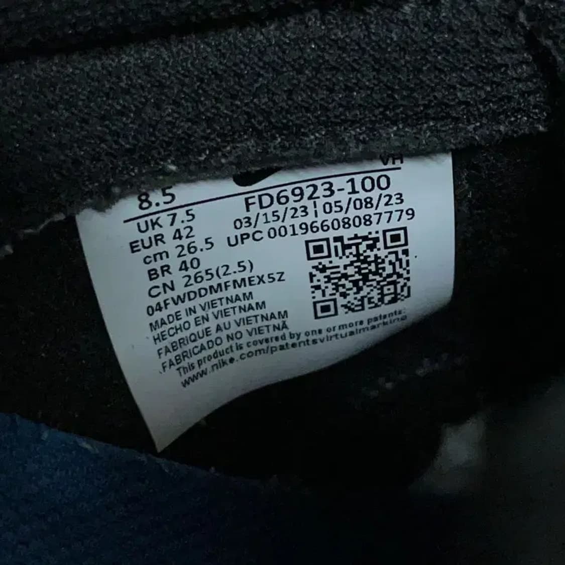 나이키 덩크 로우 레트로 서밋 화이트 블루 운동화 265 G08775 상품이미지5