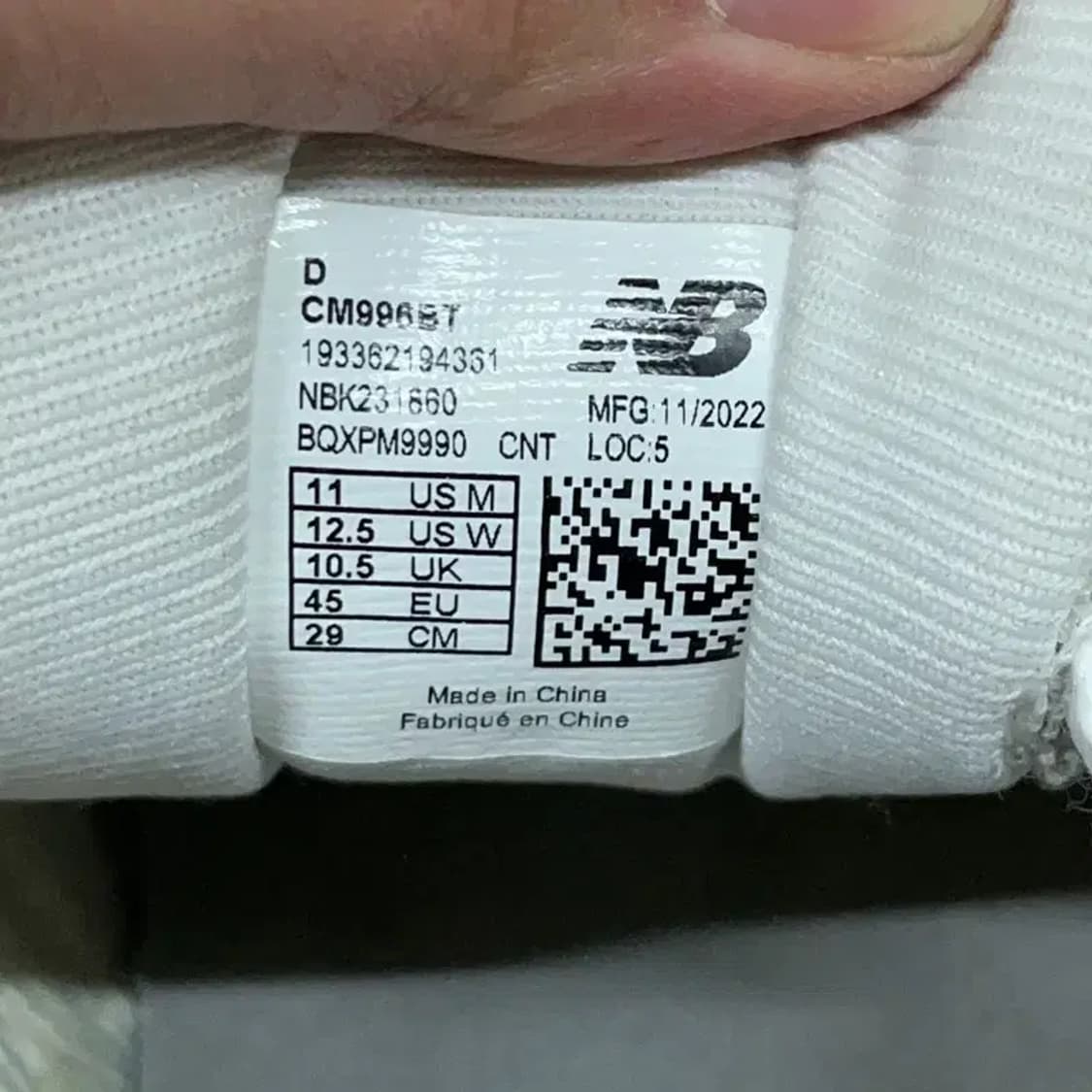 뉴발란스 996 스니커즈 운동화 290 G08782 상품이미지5