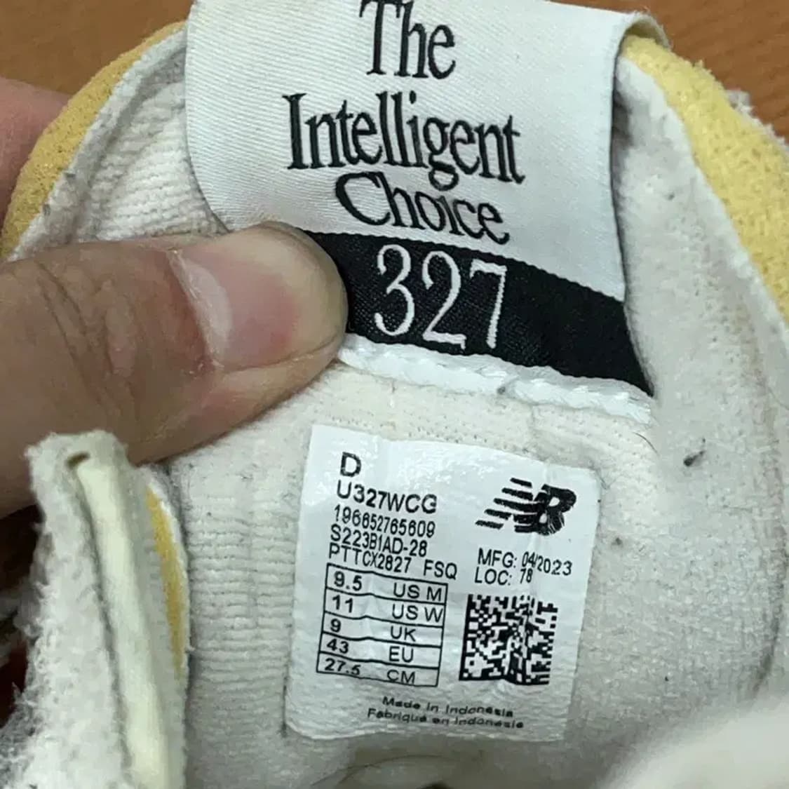 뉴발란스 327 스니커즈 운동화 275 G08783 상품이미지5