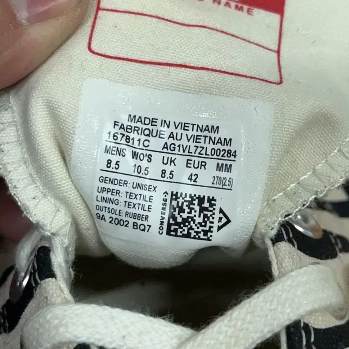 컨버스 척 70 아카이브 프린트 지브라 스니커즈 270 G08797 상품이미지5