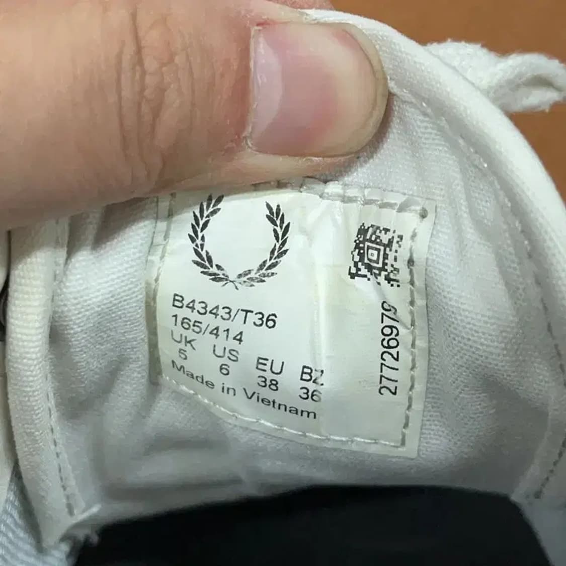 프레드페리 캐주얼 스니커즈 운동화 UK5 G08855 상품이미지5