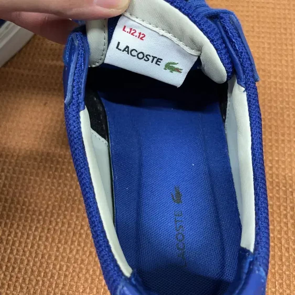 라코스테 캐주얼 블루 스니커즈 운동화 UK7 G08887 상품이미지5