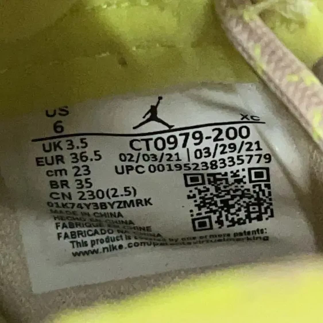 나이키 에어 조던 1 줌 에어 컴포트 스니커즈 운동화 230 G08892 상품이미지5