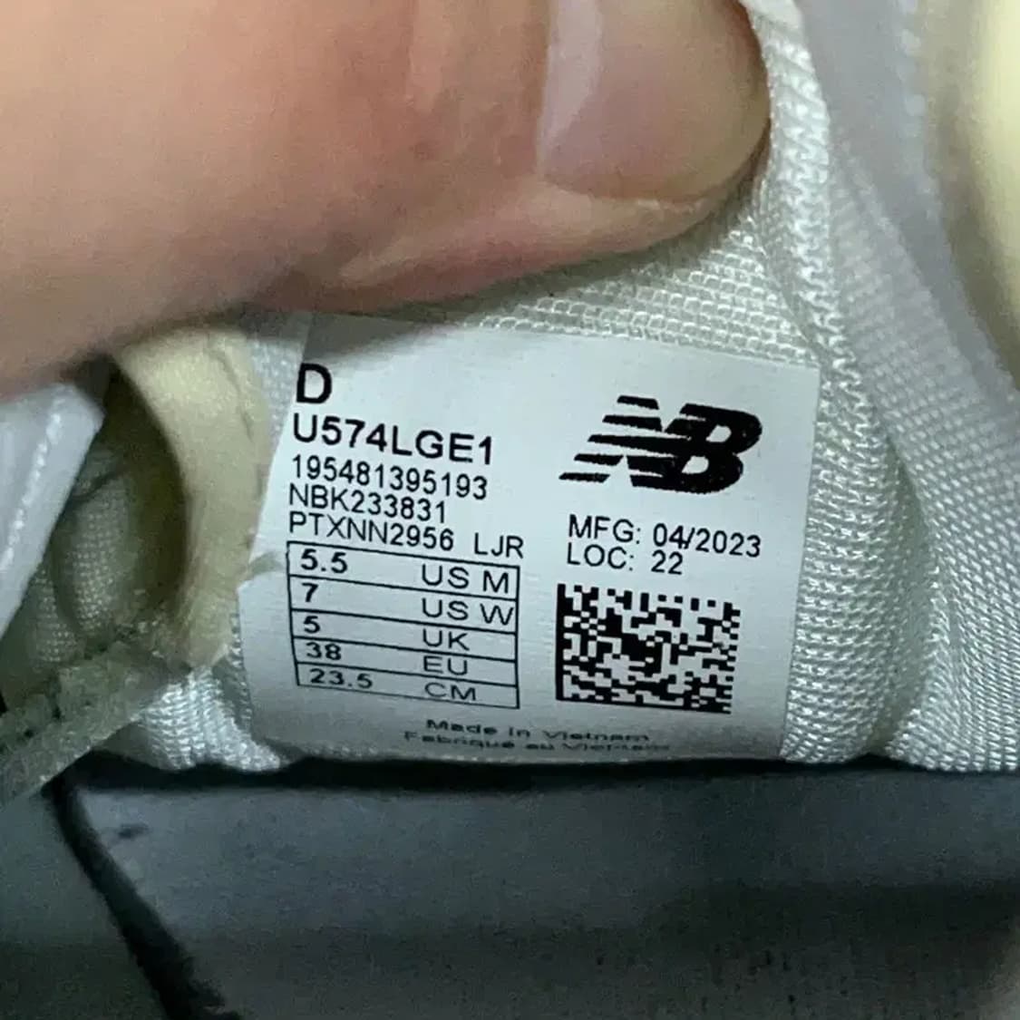 뉴발란스 574 스니커즈 운동화 235 G08903 상품이미지5