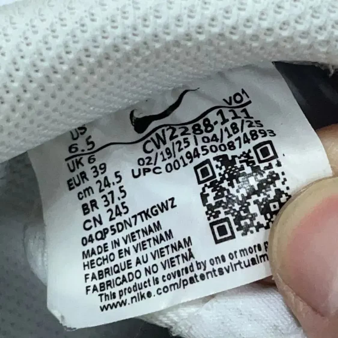 나이키 에어포스 1 07 화이트 스니커즈 운동화 245 G08940 상품이미지5