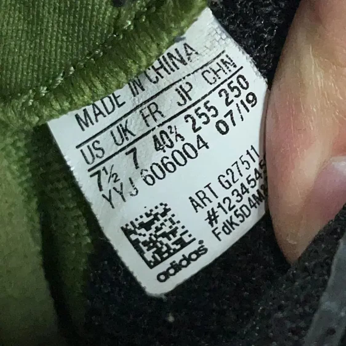 아디다스 울트라 부스트 19 블랙 올리브 운동화 255 G08968 상품이미지5