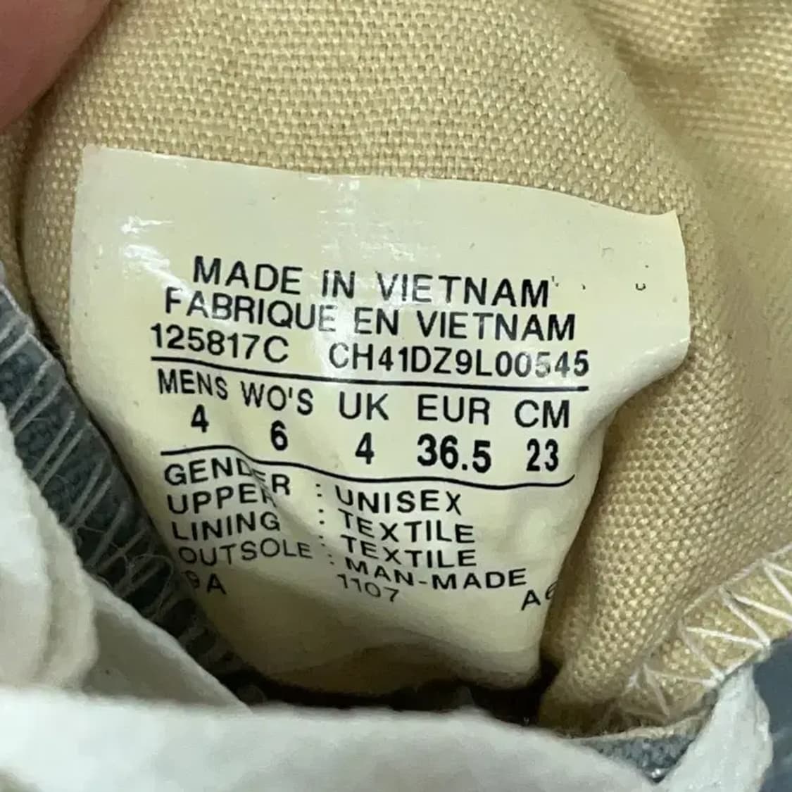 컨버스 척테일러 올스타 하이 스니커즈 블루 230 G08973 상품이미지5