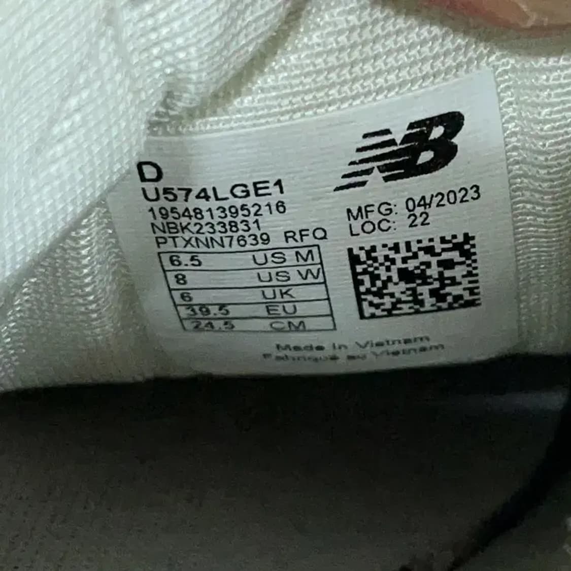 뉴발란스 574 레가시 운동화 신발 245 G08983 상품이미지5