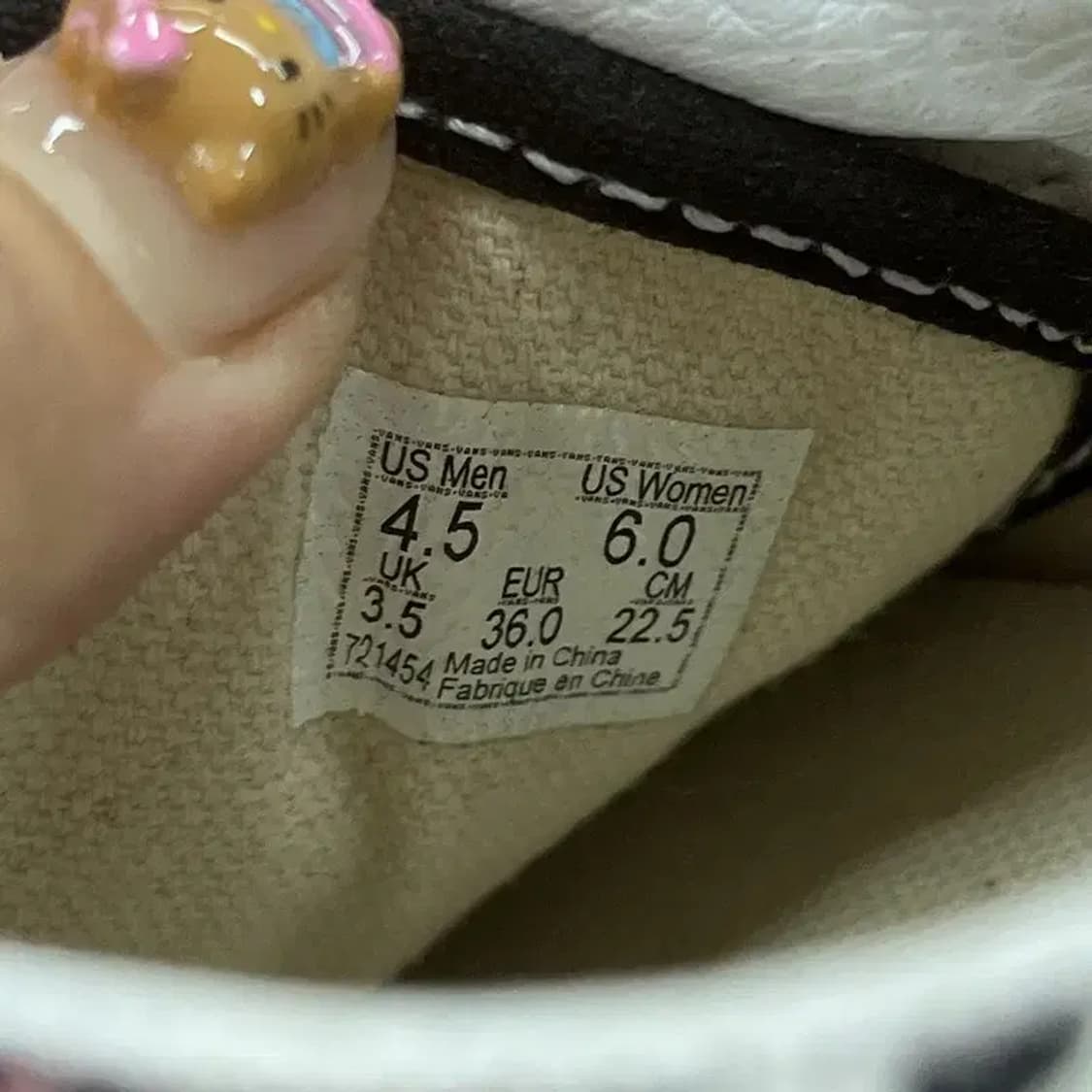 반스 올드스쿨 애니멀 체커보드 스니커즈 운동화 225 G06686 상품이미지5