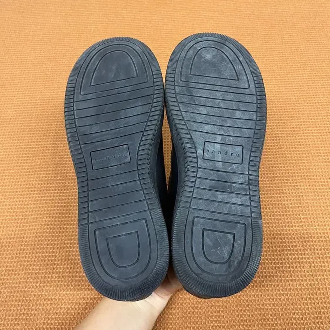 산드로 가죽 벨크로 스니커즈 운동화 38 G06793 상품이미지4