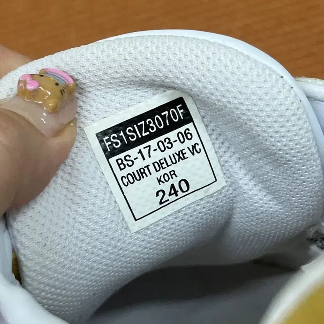 필라 코드디럭스 벨크로 스니커즈 운동화 240 G06813 상품이미지5