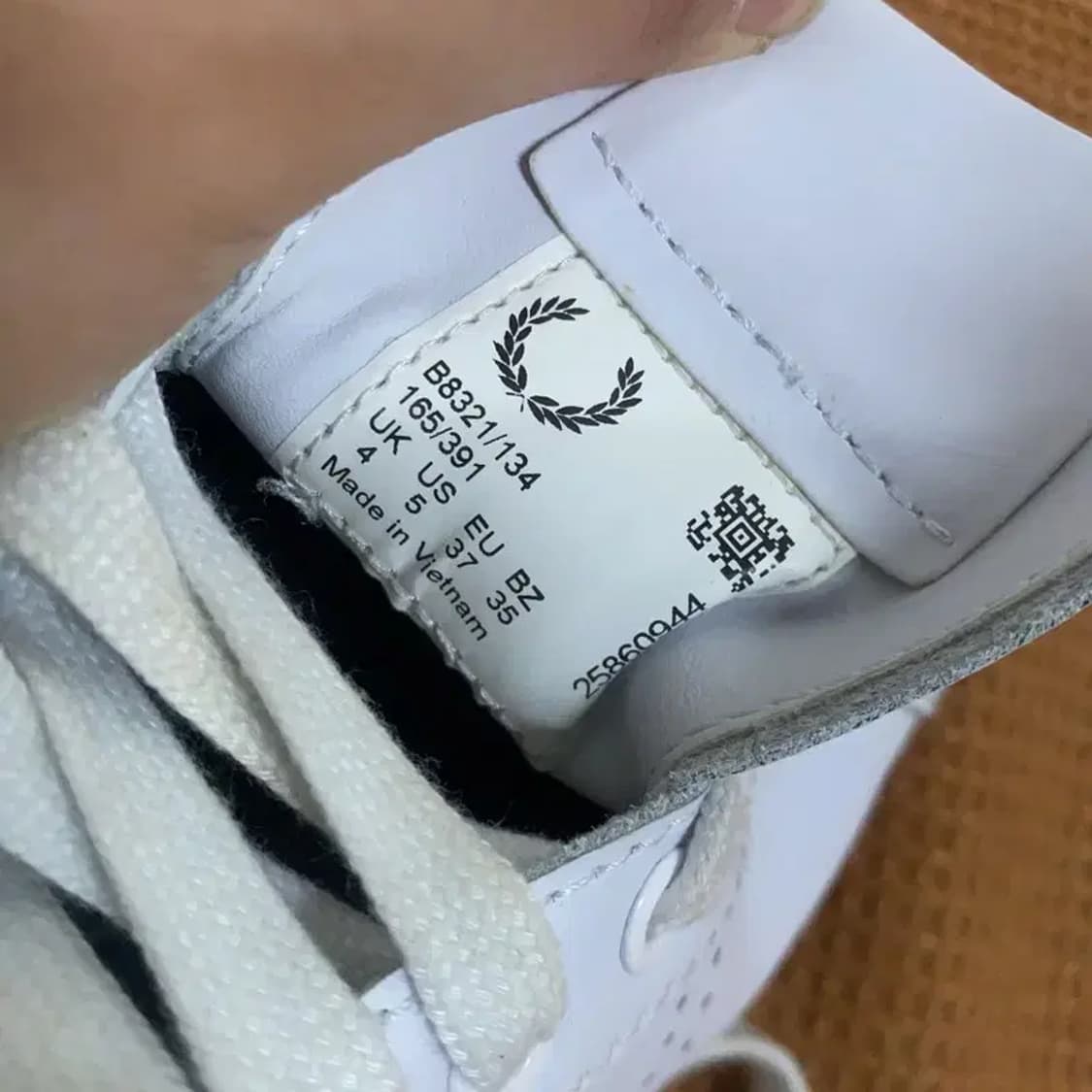 프레드페리 레더 스니커즈 운동화 UK4 G06963 상품이미지5