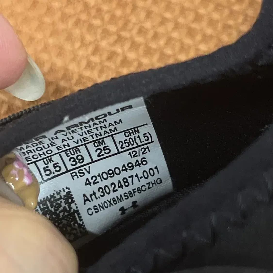 언더아머 UA 런플레이 런닝화 운동화 250 G07013 상품이미지5