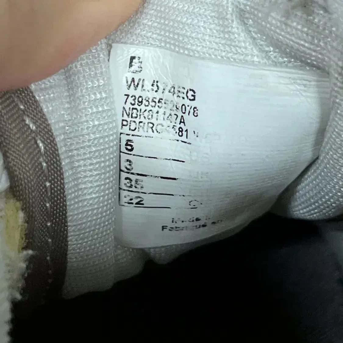 뉴발란스 574 스니커즈 운동화 220 G07016 상품이미지5