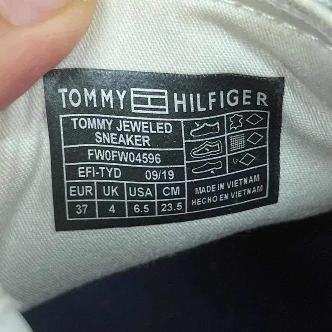 타미힐피거 소가죽 스터드 스니커즈 운동화 235 G07030 상품이미지5