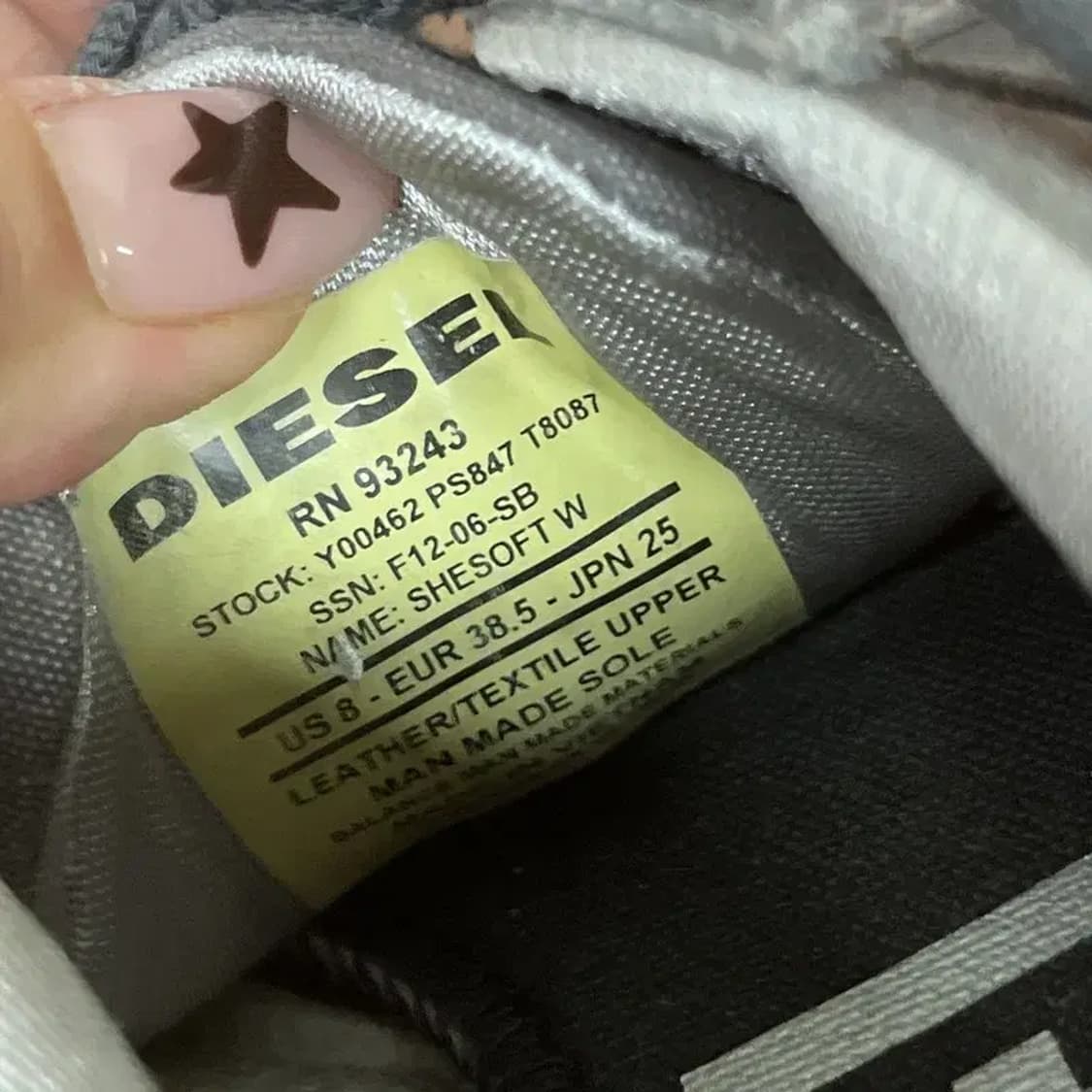 디젤 빈티지 로우 스니커즈 운동화 250 G07298 상품이미지5