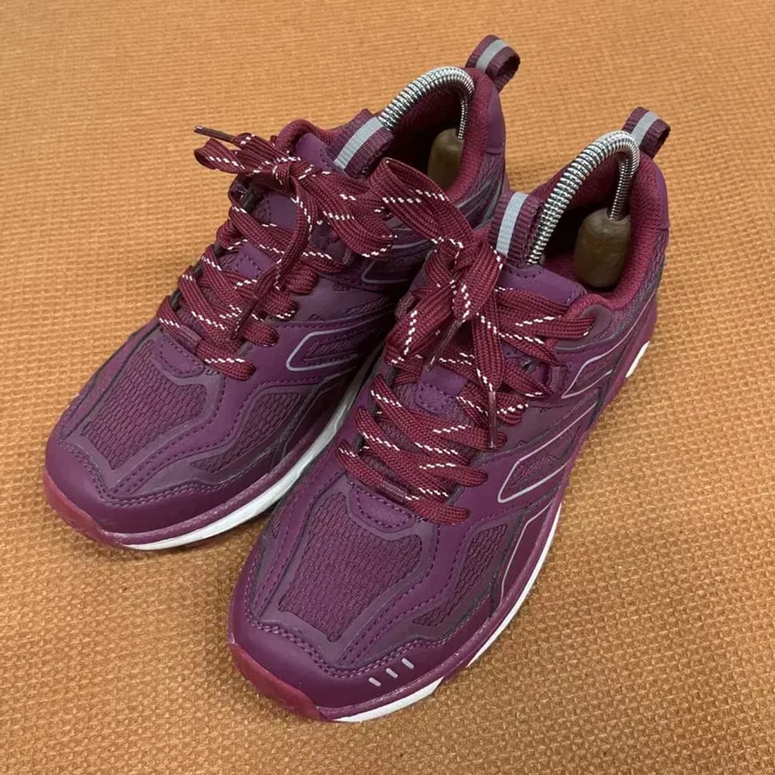 장미쉘바스키아 여성 버건디 스니커즈 운동화 240 G07319 상품이미지1