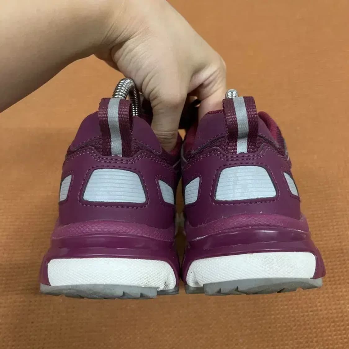 장미쉘바스키아 여성 버건디 스니커즈 운동화 240 G07319 상품이미지2