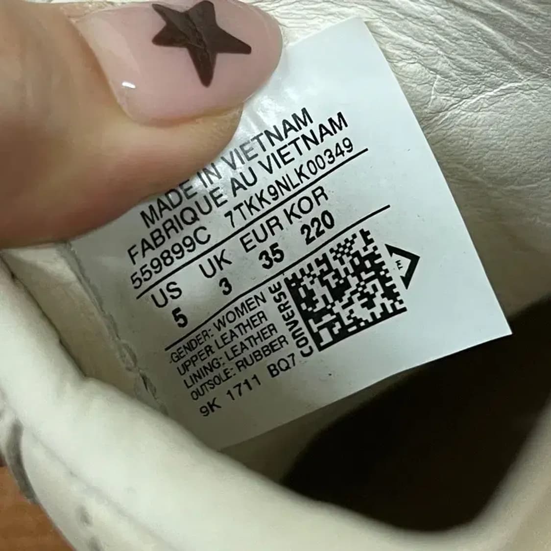 컨버스 원스타 플랫폼 스니커즈 운동화 220 G07374 상품이미지5