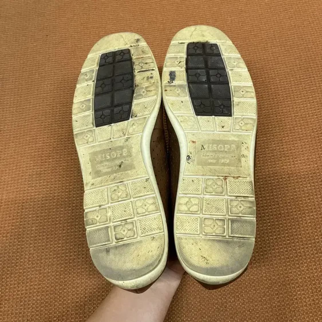 미소페 펀칭 가죽 슬립온 255 G07381 상품이미지4