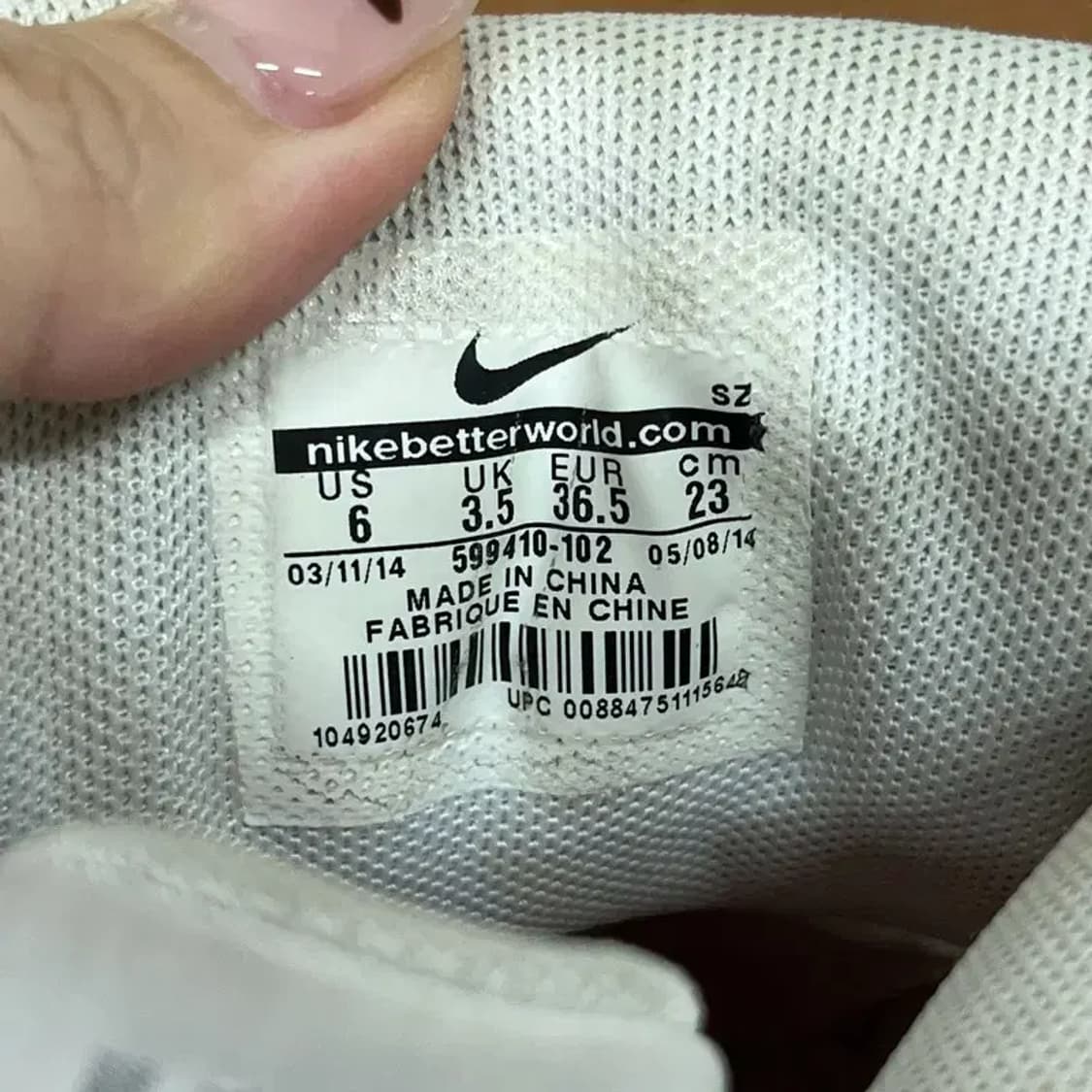 나이키 에어 레볼루션 스카이 하이 웨지 스니커즈 230 G07491 상품이미지5