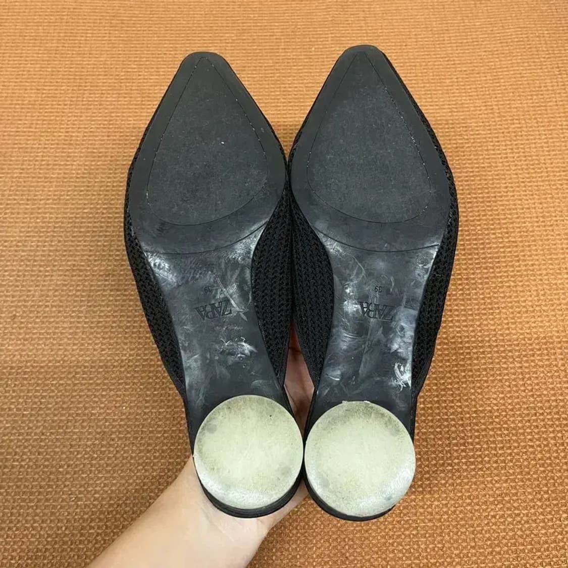 자라 ZARA 클리어 뮬 구두 슬리퍼 255 G07525 상품이미지4