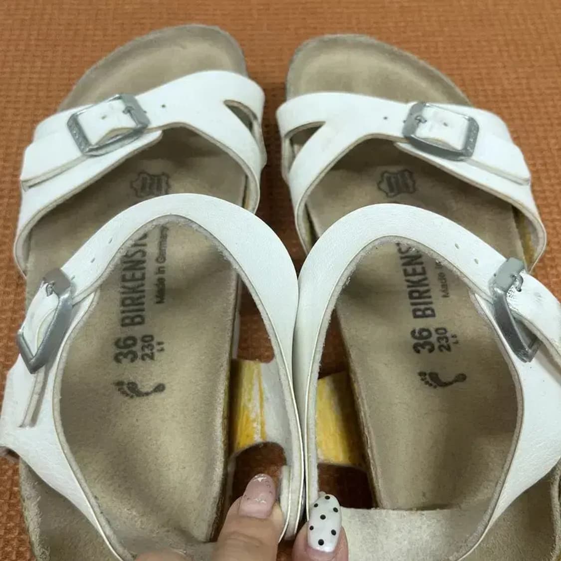 버켄스탁 리오 화이트 샌들 샌달 슬리퍼 여름신발 230 G07608 상품이미지6