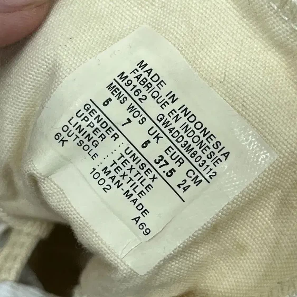 컨버스 척테일러 하이 스니커즈 운동화 240 G07599 상품이미지5