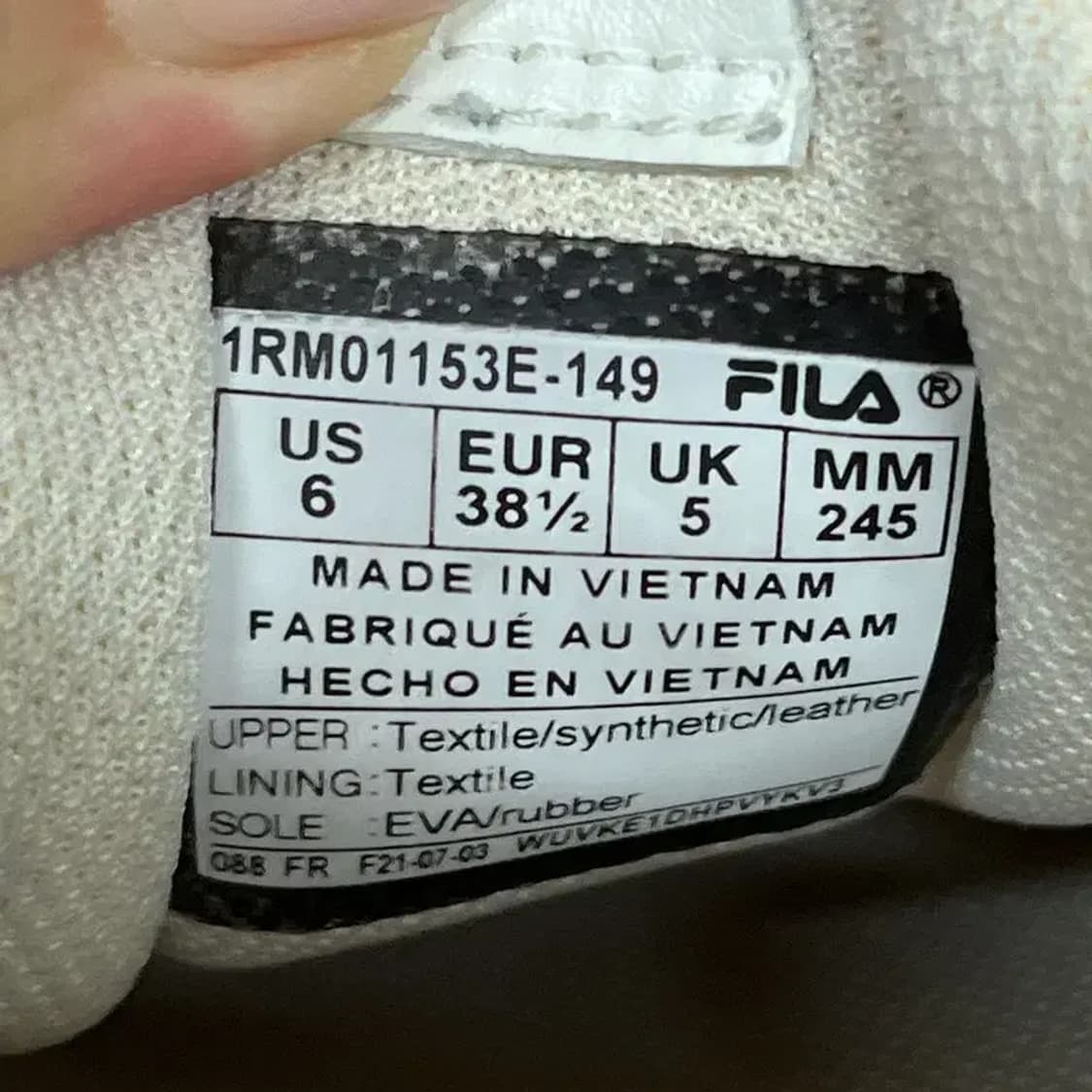 필라 FILA 어글리슈즈 운동화 신발 245 G07625 상품이미지5