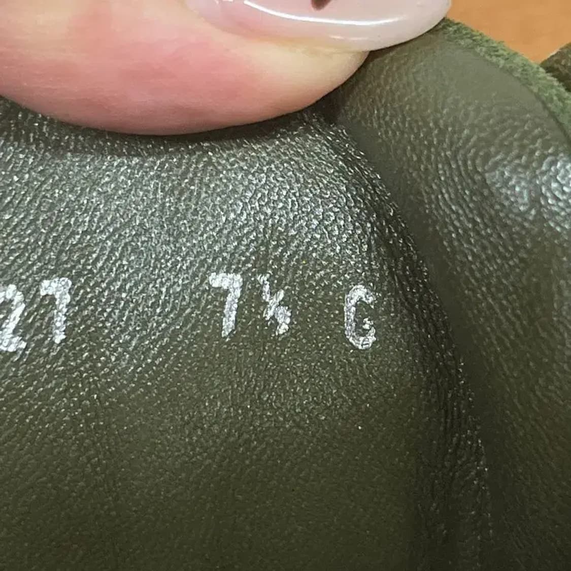 구찌 GUCCI 정품 카키 매쉬 삼선 하이탑 스니커즈 7.5 G07630 상품이미지6