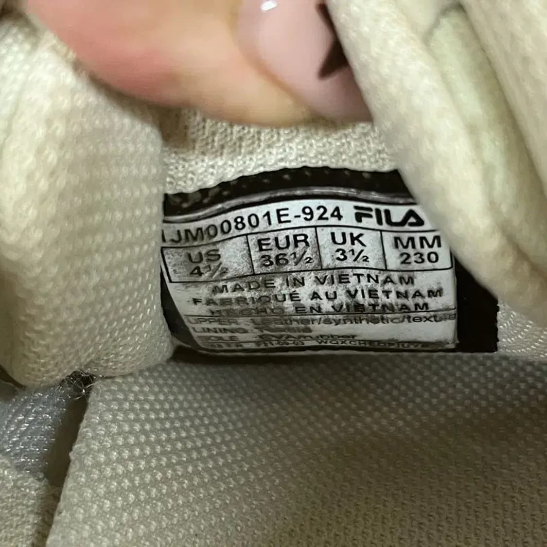 필라 오크먼트 TR 스니커즈 운동화 230 G07643 상품이미지5