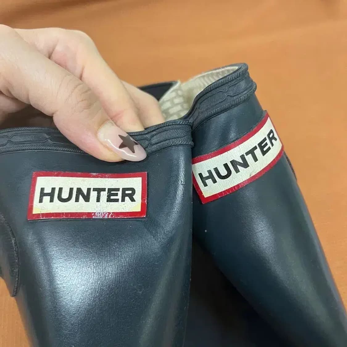 헌터 롱 레인부츠 장화 UK3 G07662 상품이미지8