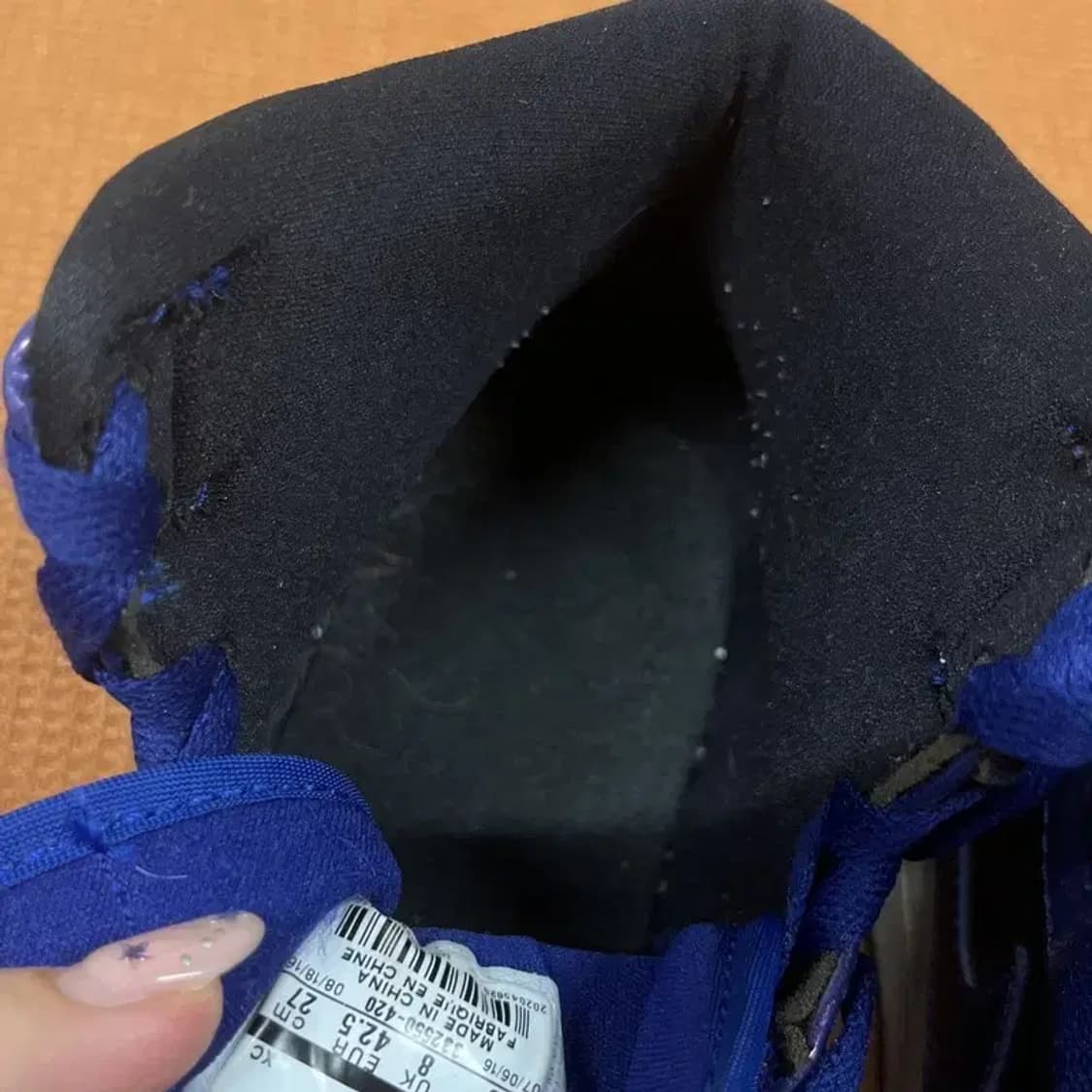 나이키 조던 1 레트로 딥 로얄 농구화 운동화 270 G07718 상품이미지7