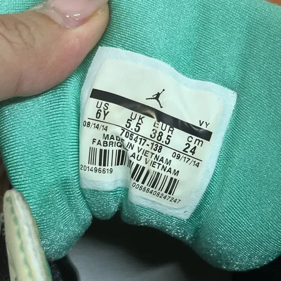 나이키 조던 7 레트로 30th 베르데 스니커즈 240 G07655 상품이미지5