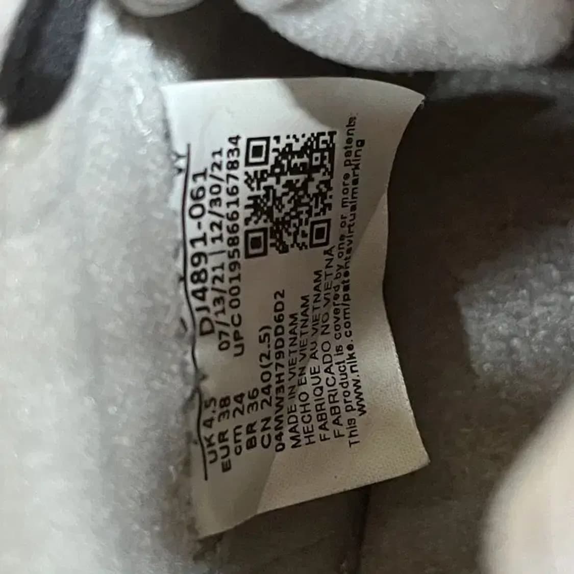 나이키 에어 조던 1 레트로 하이 농구화 운동화 240 G07762 상품이미지5