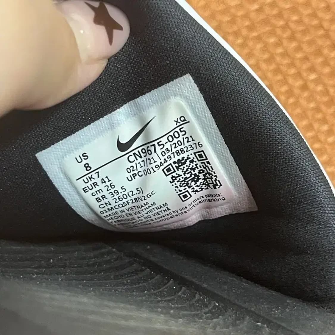 나이키 빅토리 원 슬라이드 슬리퍼 260 G07810 상품이미지5