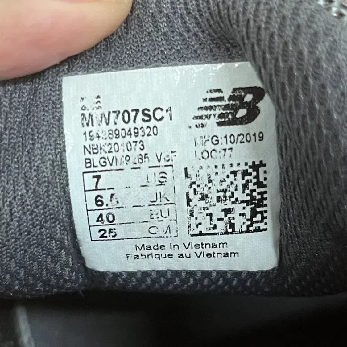 뉴발란스 707 스니커즈 운동화 250 G07807 상품이미지5