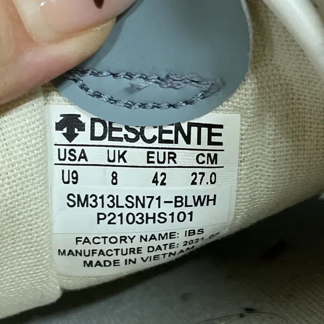 데상트 크론템포 스니커즈 운동화 270 G07829 상품이미지5