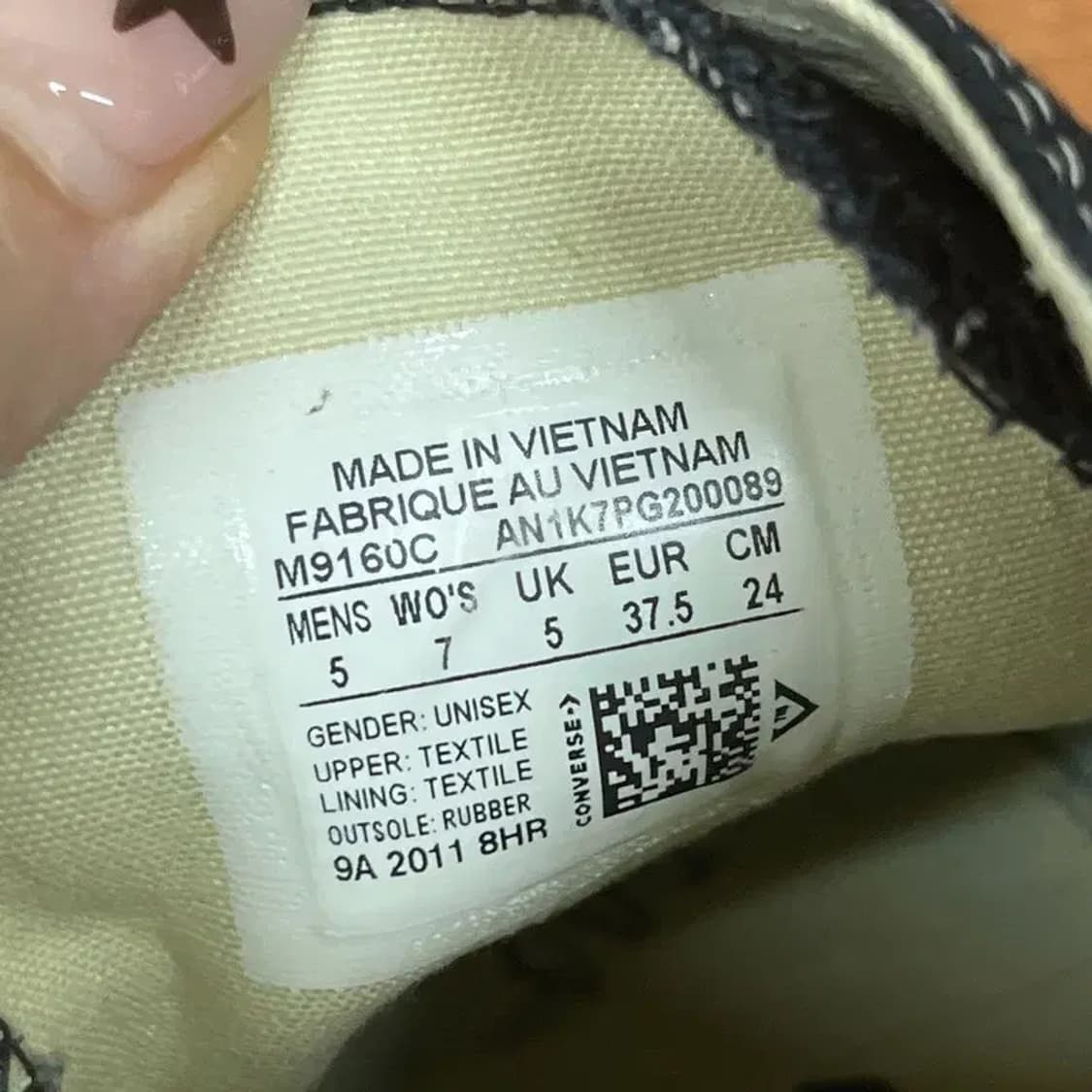 컨버스 척테일러 올스타 하이 스니커즈 운동화 240 G07858 상품이미지5