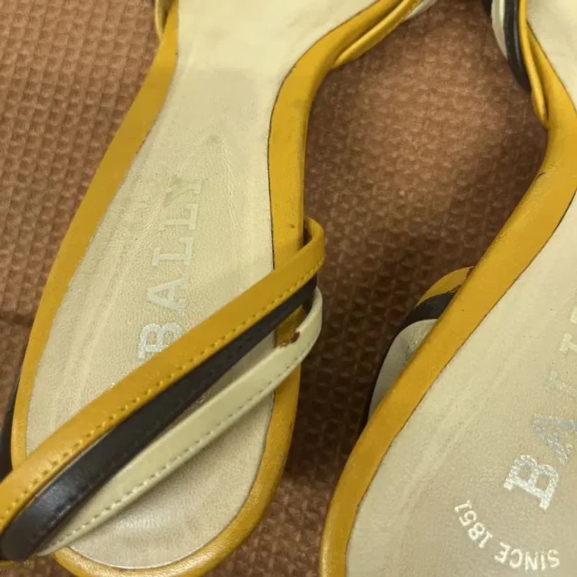 발리 여성 슽트랩 샌들 힐 US8 G07931 상품이미지6