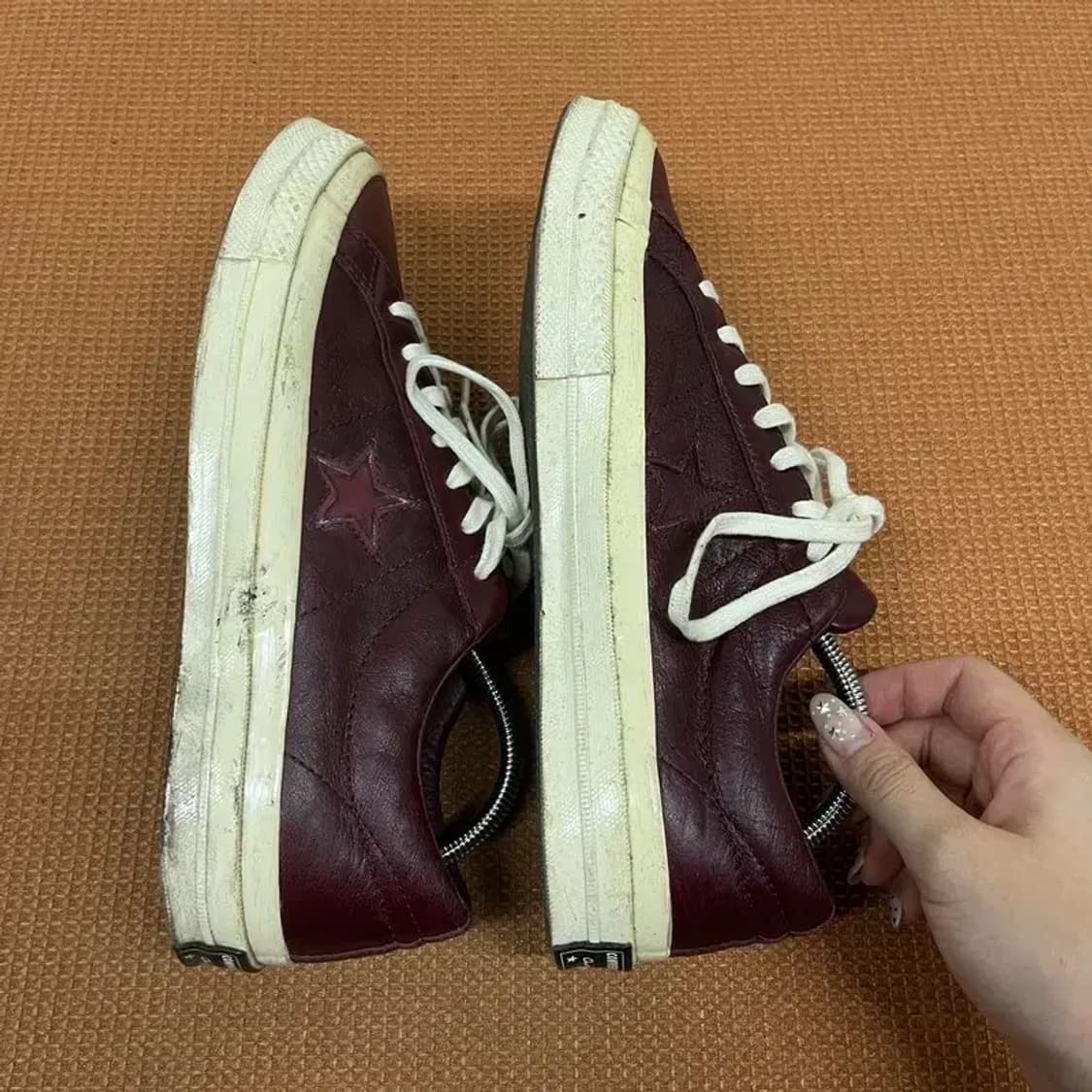 컨버스 원스타 레더 로우 스니커즈 운동화 260 G07976 상품이미지6