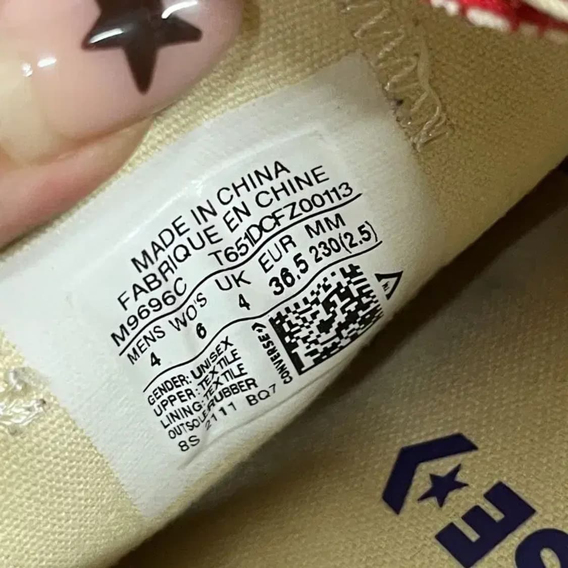 컨버스 척테일러 올스타 로우 스니커즈 운동화 230 G08015 상품이미지5