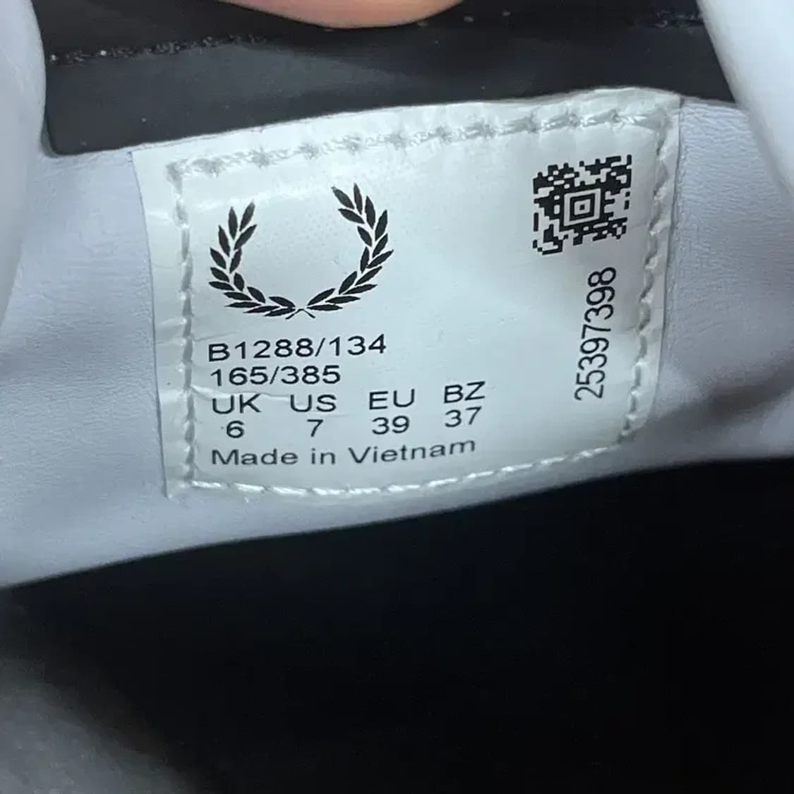 프레드페리 가죽 스니커즈 운동화 UK6 G08049 상품이미지5