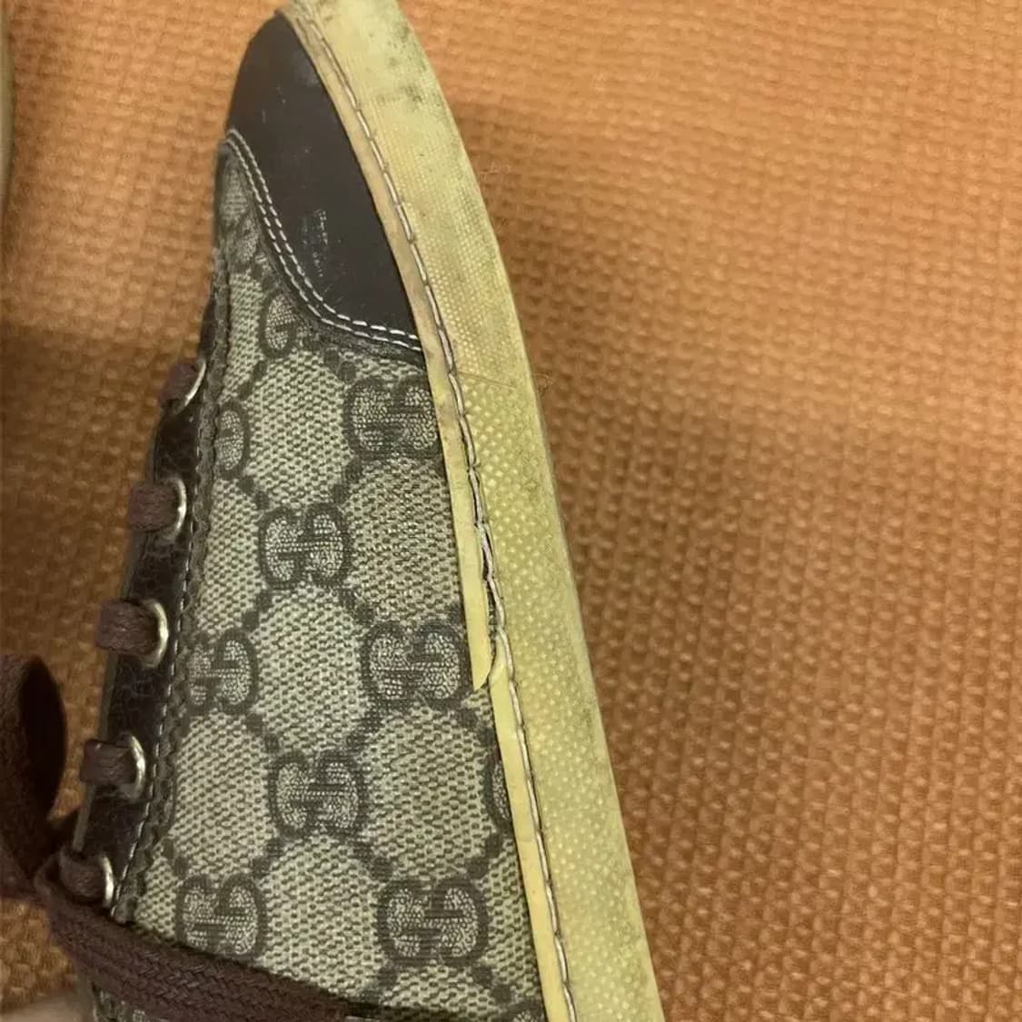 구찌 정품 PVC 빈티지 스니커즈 운동화 36.5 G08071 상품이미지6